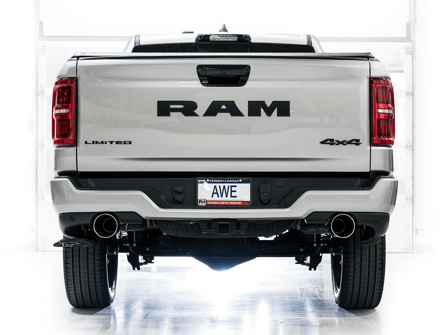 AWE 0FG Catback Exhaust Standard & High Output - Chrome Silver Tips (2025+ RAM 1500 3.0TT) - 3015-38246