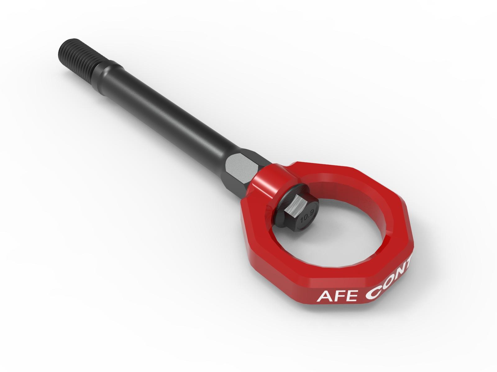 AFE Front Tow Hook Red (2020-2023 Corvette 6.2) - 450-401014-R