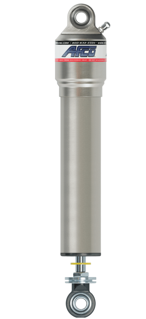 AFCO 87 Series Bulb Shock with Schrader Valve 7 inch Stroke 4 Valve Compression and 7 Valve Rebound - 87-7-4-7