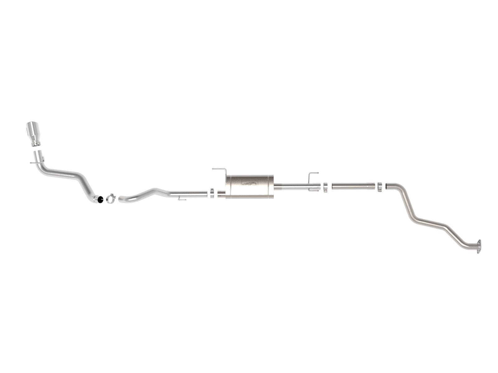 AFE Apollo GT Series 2-1/2 IN to 3 IN 409 SS Cat-Back Exhaust System w/ Polish Tip (2024 Tacoma) - 49-46071-P