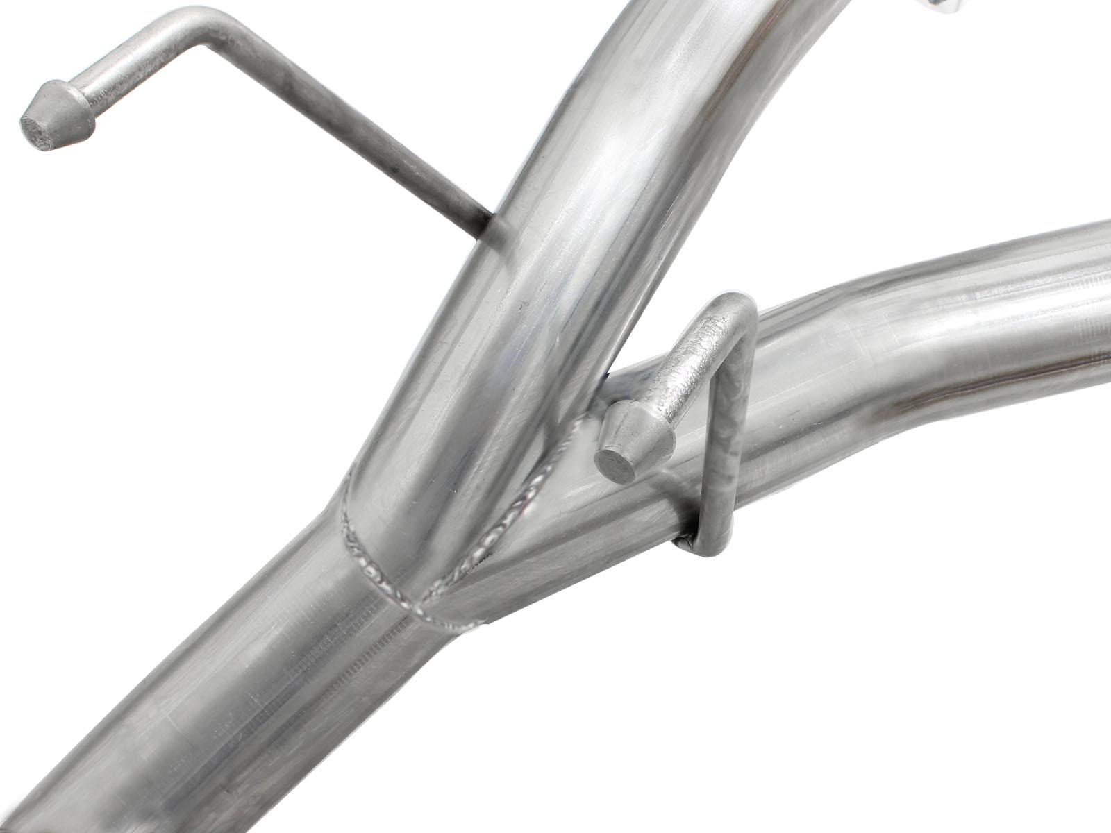 AFE Large Bore-HD Stainless Steel DPF-Back Exhaust System w/ Polished Tip (2014-2019 1500, 1500 Classic) - 49-42041-P