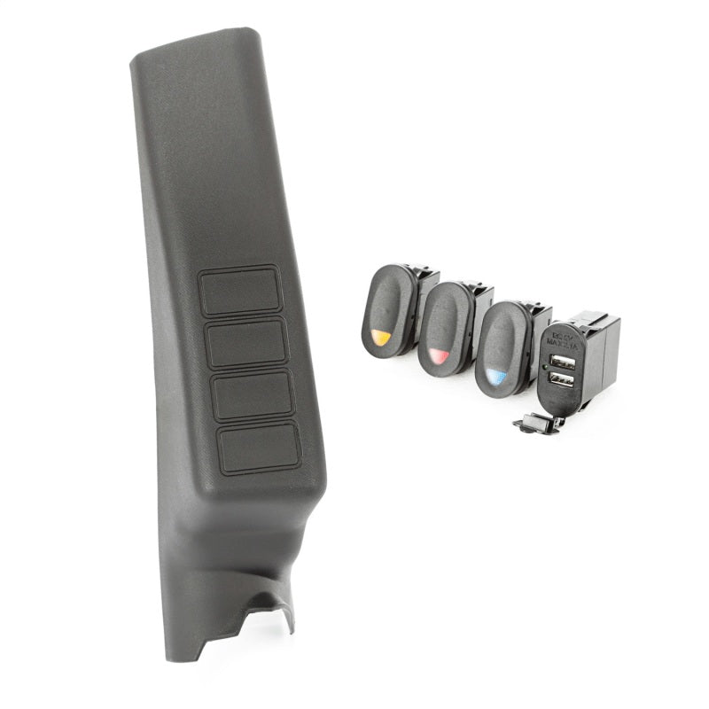Rugged Ridge Switch Pod Kit A-Pillar 3 Switch Dual Usb Connector; 11-18 Jk/Jku - 17235.98