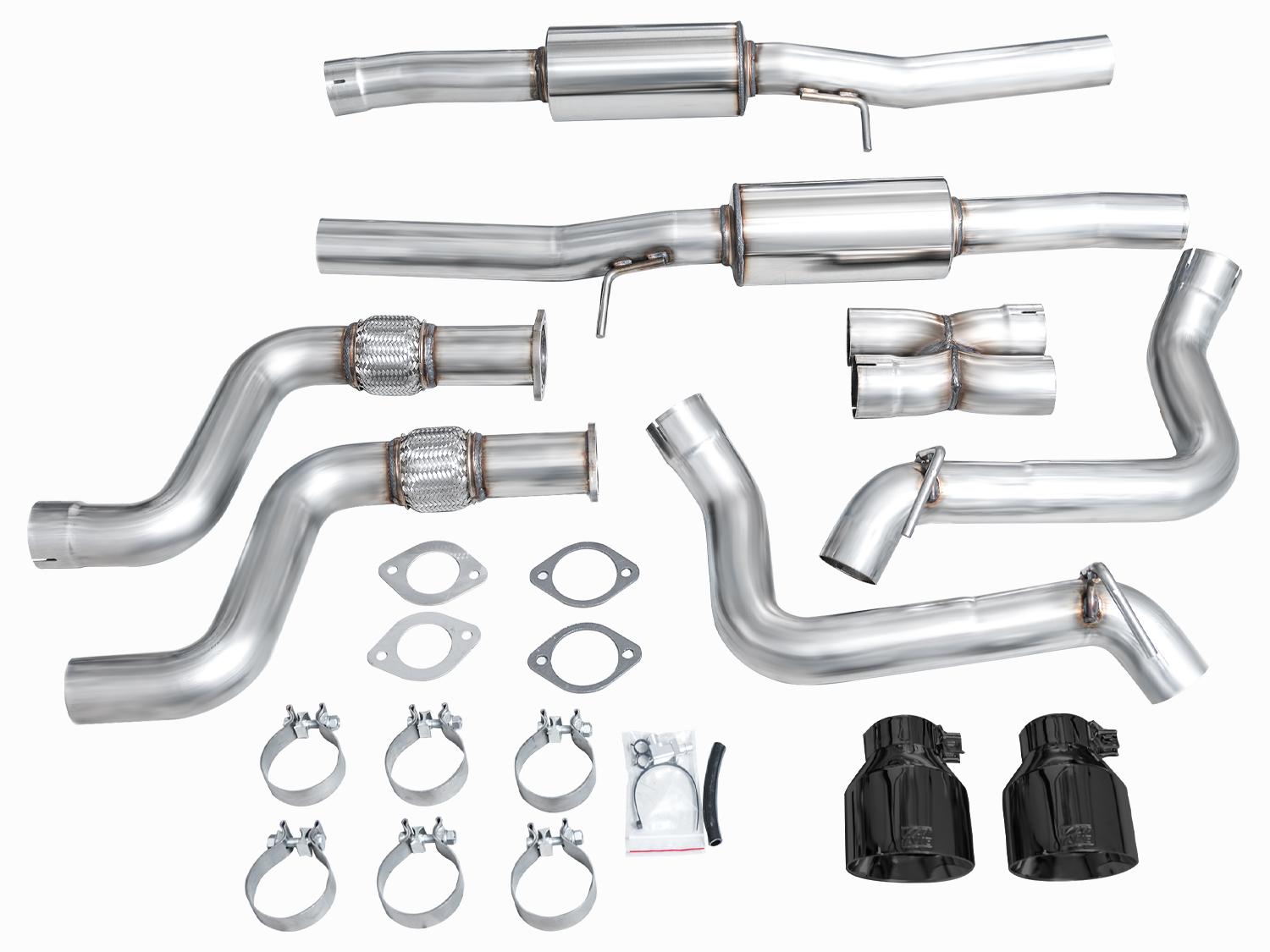 AWE Track Edition for Nissan Z - Diamond Black Tips - 3020-33400