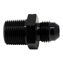 DeatschWerks 6AN Male Flare to 3/8 Inch Male NPT Adapter, Anodized Matte Black - 6-02-0902-B