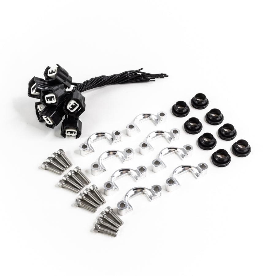 DeatschWerks side feed adaptor kit (8-cyl) - P1-P2-8