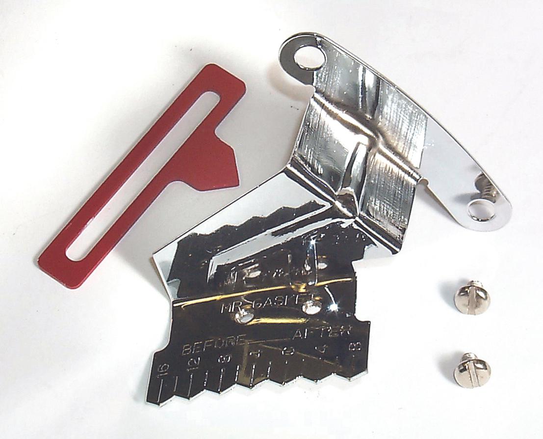 Mr. Gasket Timing Tab With Adjustable Pointer - Chrome.  - 4598