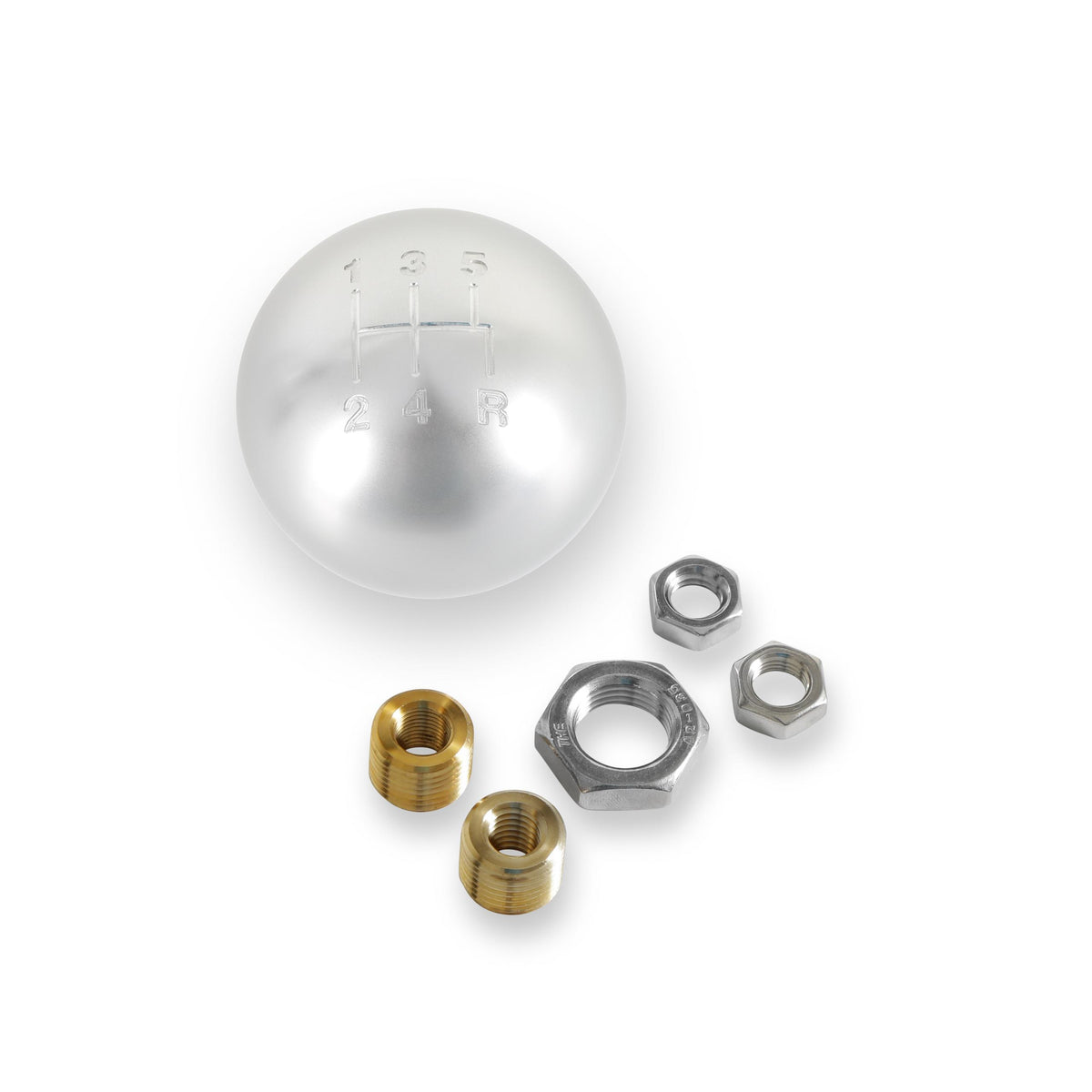 HURST Billet Shift Knob - 5-Speed Pattern - Silver - 163502HST