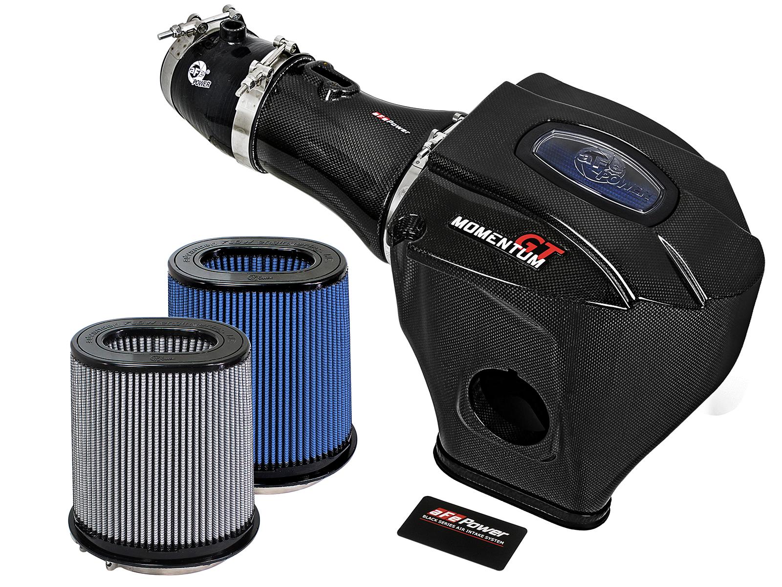 AFE Black Series Carbon Fiber Cold Air Intake System w/ Pro 5R & Pro DRY S Filters (2015-2016 Challenger, Charger) - 52-72204-CF