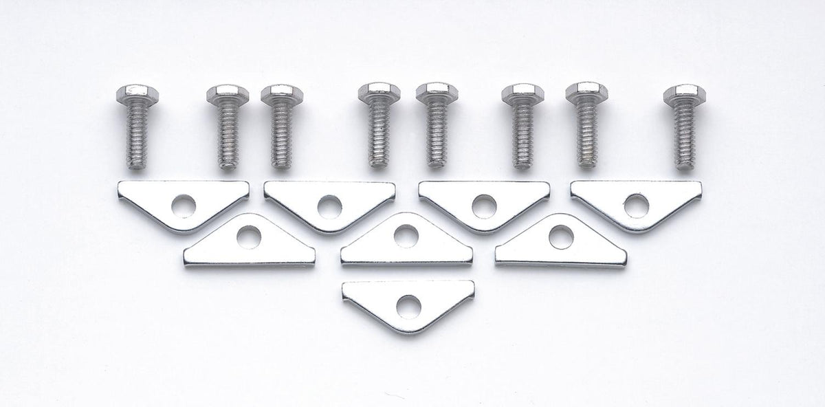 Mr. Gasket Chrome Valve Covers Clamps &amp; Bolts - Chrome.  - 9887