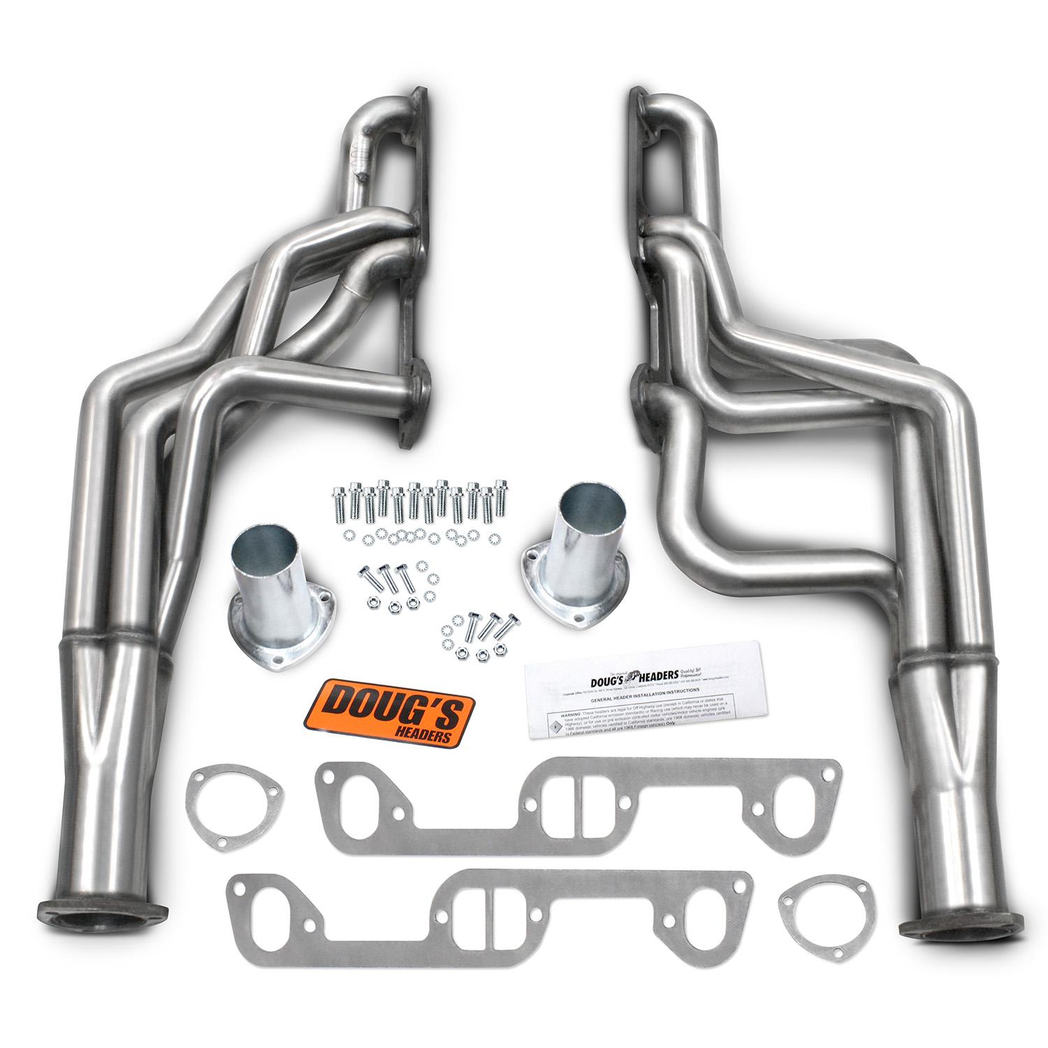 Doug's 65-70 Pont 326-455 Long Tube Stainless (1965-1968 Bonneville , Catalina , Grand Prix) - D521-SS