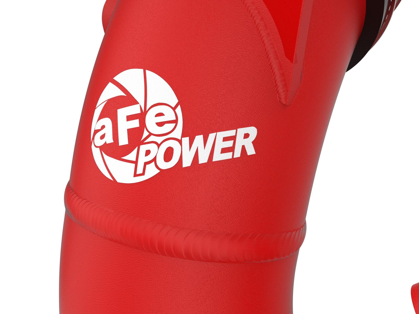 AFE BladeRunner 2-1/2 IN Aluminum Hot Charge Pipe Red (2022-2024 Tundra , Sequoia) - 46-20718-R