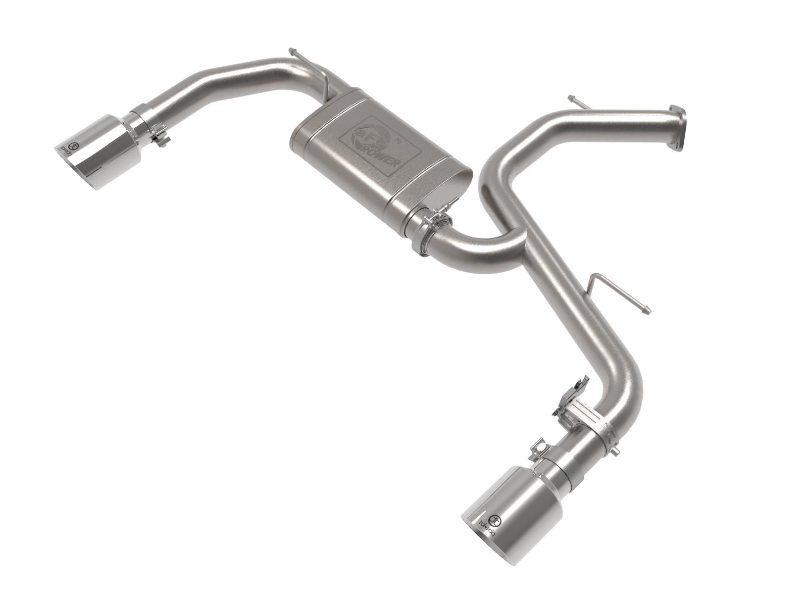 AFE Takeda 3 IN 304 Stainless Steel Axle-Back Exhaust w/ Polished Tips Hyundai Elantra N 22-23 L4-2.0L (t) - 49-37027-P