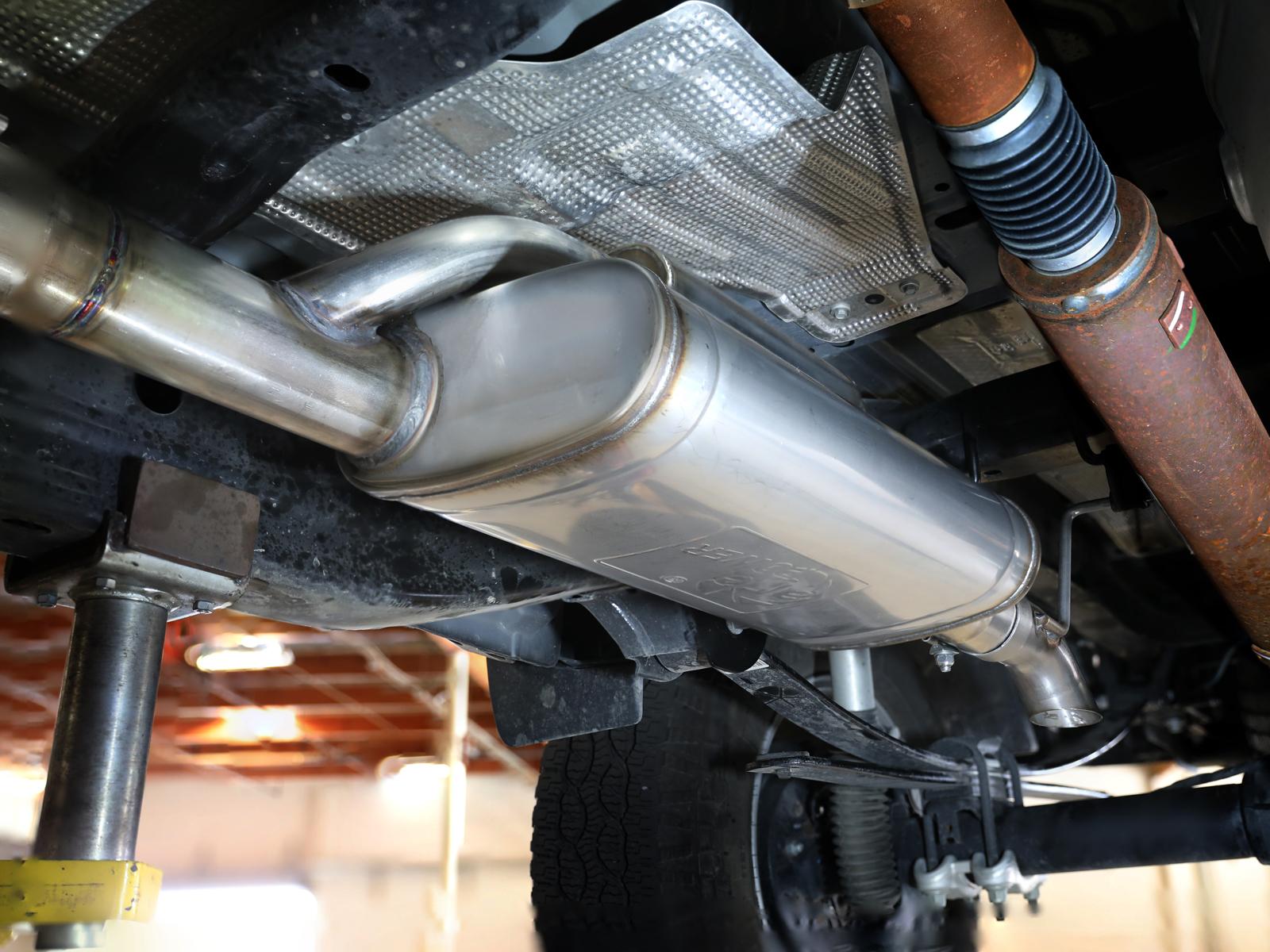 AFE ROCK BASHER 2-1/2 IN 409 Stainless Steel Cat-Back Exhaust System (2024-2025 Ranger) - 49-43150