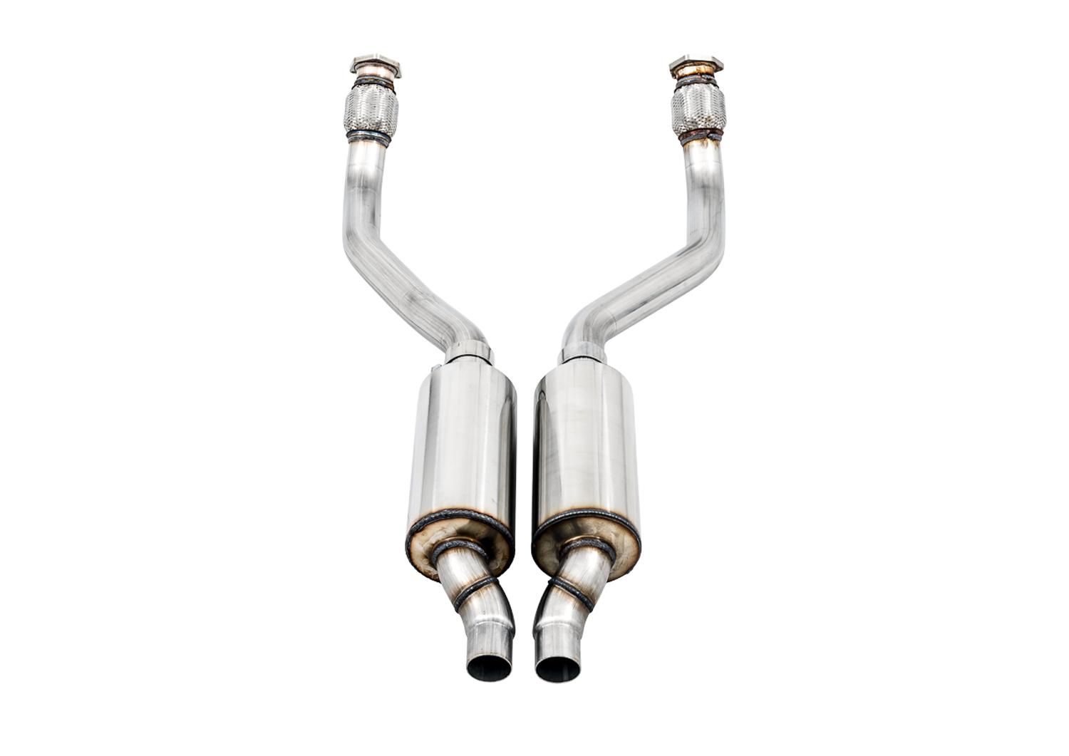 AWE Resonated Downpipes for Audi 3.0T - 3215-11030