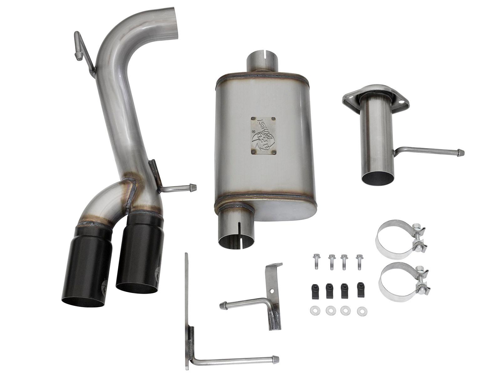AFE Rebel Series Cat-Back Exhaust System w/ Black Tip (2015-2020 Colorado, Colorado, Canyon, Canyon) - 49-44061-B