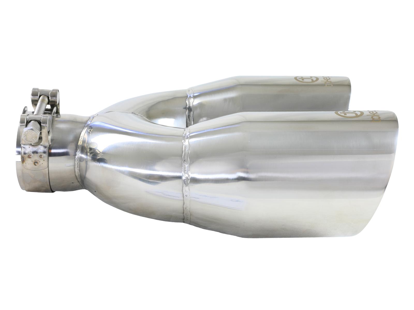 AFE Takeda 304 Stainless Steel Clamp-on Exhaust Tip Polished - 49T25484-P121