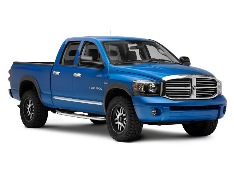 Raxiom 06-08 Dodge RAM 1500 Axial Series Euro Headlights- Black Housing- Clear Lens