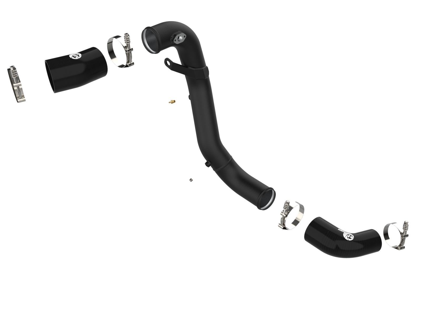 AFE BladeRunner 3 IN Aluminum Cold Charge Pipe Black (Kia Stinger 18-22 V6-3.3L (tt)) - 46-20509-B