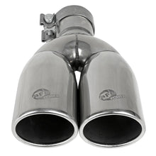 AFE MACH Force-Xp 304 Stainless Steel Clamp-on Exhaust Tip Polished (2-1/2 IN Inlet x 3-1/2 IN Outlet X 12 IN L) - 49T25374-P12