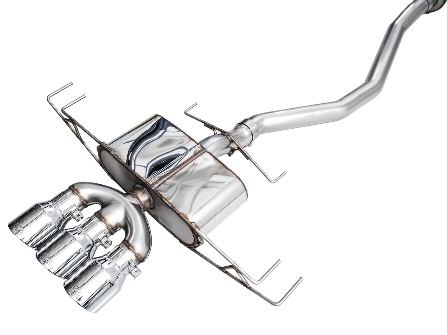 AWE Touring Edition Exhaust for DE5 Integra Type-S - Triple Chrome Silver Tips - 3015-52335