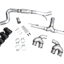 AWE Track Edition Exhaust for Volkswagen MK8 Golf R - Diamond Black Tips - 3020-43658
