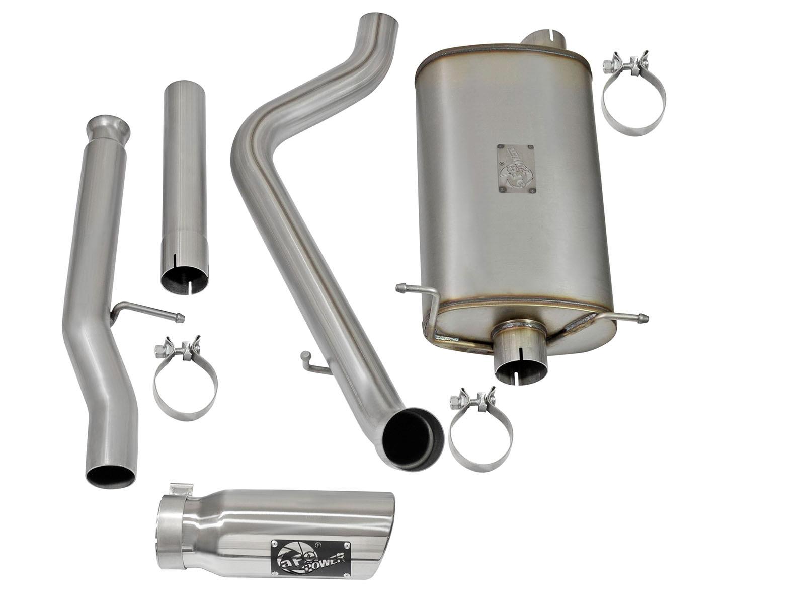 AFE MACH Force-Xp 3 IN 409 Stainless Steel Cat-Back Exhaust System w/Polished Tip - 49-44072-P