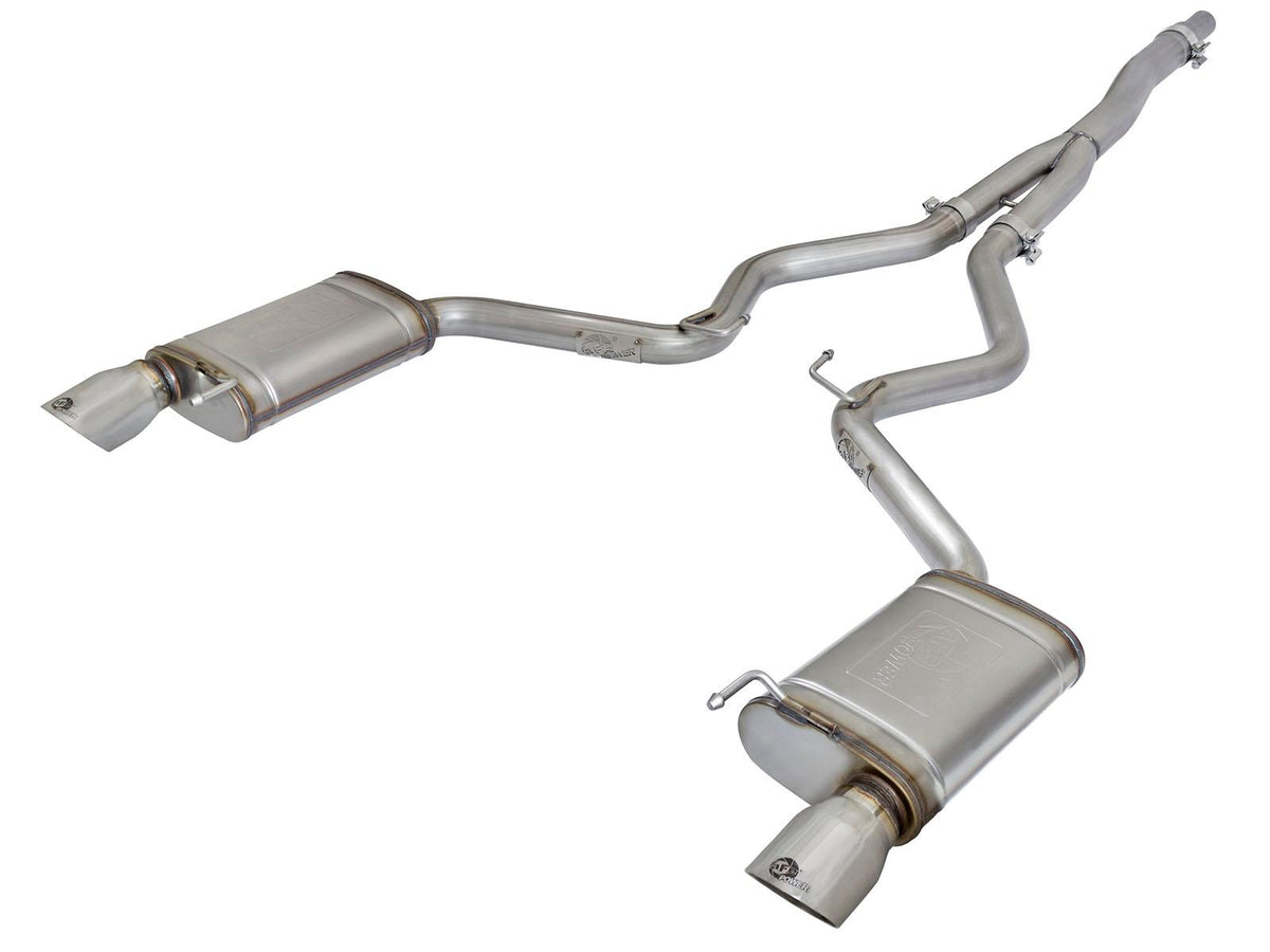 AFE MACH Force-Xp Cat-Back Exhaust System w/ Polished Tip (2015-2021 Mustang) - 49-33084-P