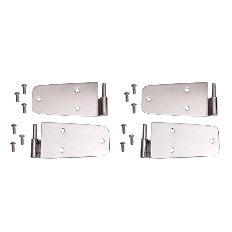 Rugged Ridge Door Hinge Kit Stainless Steel; 76-93 Jeep Cj/Wrangler Yj - 11113.01