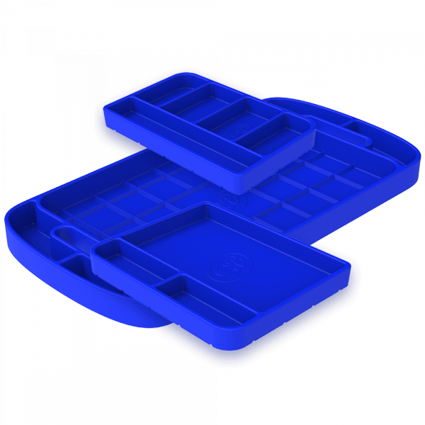 S&B Tool Tray Silicone 3 Piece Set Color Blue S&B - 80-1002