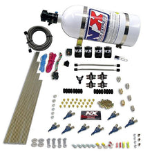 Nitrous Express 8 Cyl Piranha Direct Port, 4 Solenoids, With 10Lb Bottle (200-500Hp Efi Jets) - 80001EFI-10