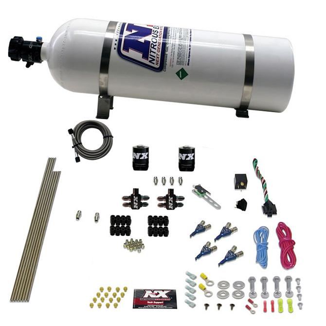 Nitrous Express 4-Cyl Gas (100-150-200-250Hp) With 15Lb Bottle - 80004-15