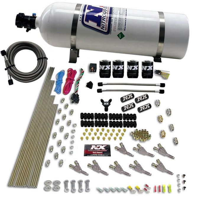 Nitrous Express Vortech Nozzle System With 15Lb Bottle - 80016-15