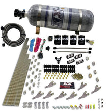 Nitrous Express Std Nozzle System (200-500Hp) Gas W /Dist. Block & 4 Solenoids With 15Lb Bottle - 80018-12