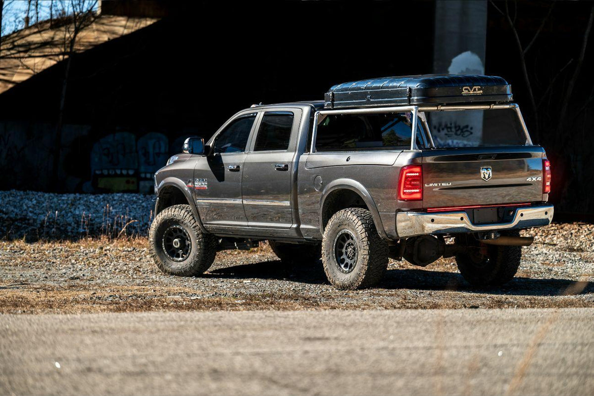 GTR Lighting Carbide LED Tail Lights: Dodge Ram (09-18) (Pair / Facelift / Smoked) - GTR.TL10