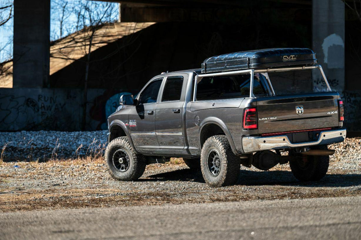 GTR Lighting Carbide LED Tail Lights: Dodge Ram (09-18) (Pair / Facelift / Smoked) - GTR.TL10