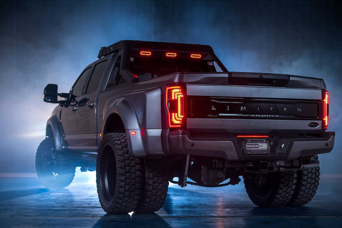 Morimoto XB LED Tails - Pair / Red (2017-2022 Ford Super Duty) - LF351