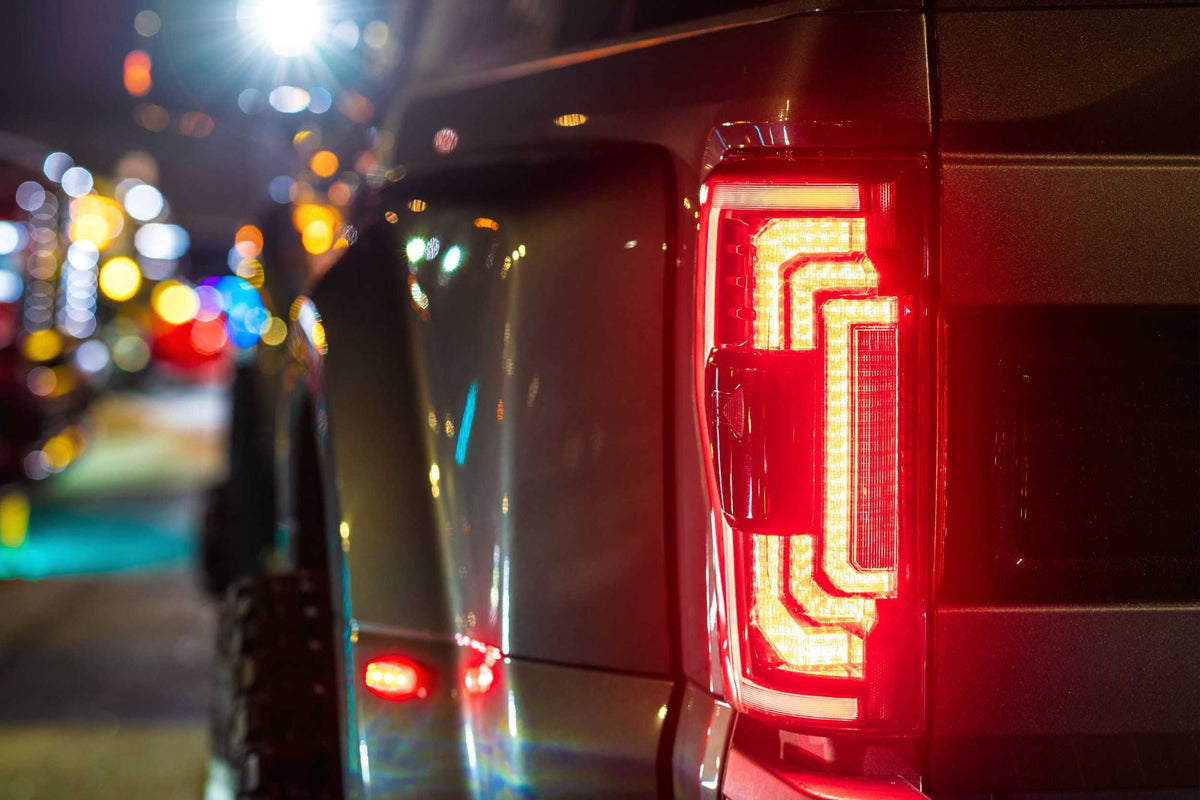 Morimoto XB LED Tails - Pair / Red (2017-2022 Ford Super Duty) - LF351