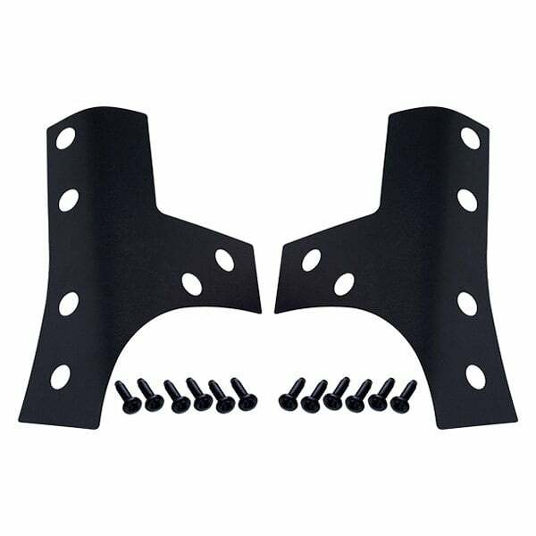 Kentrol Jeep JK Windshield Support Overlays Pair 07-18 Wrangler JK Textured Black - 80074