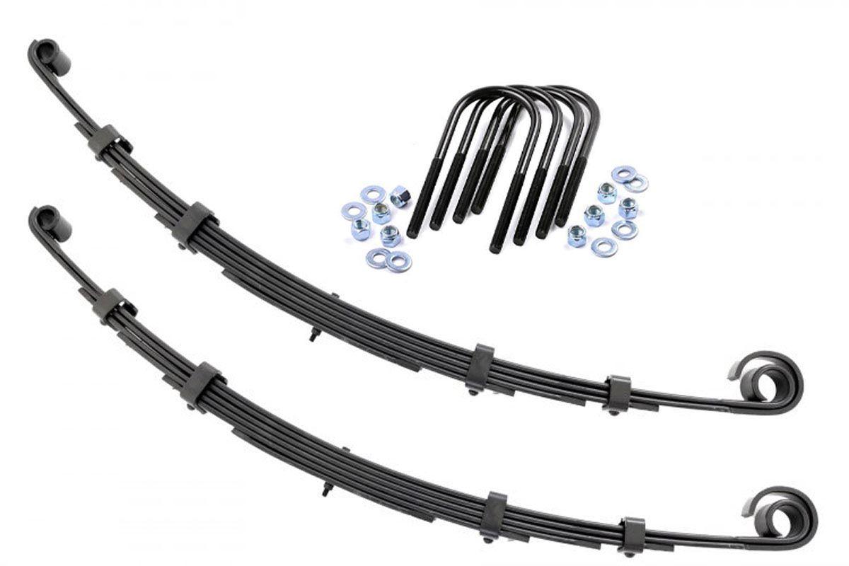 Rough Country Front Leaf Springs 2.5 Inch Lift Pair 76-83 Jeep CJ 5 4WD Rough Country - 8007Kit