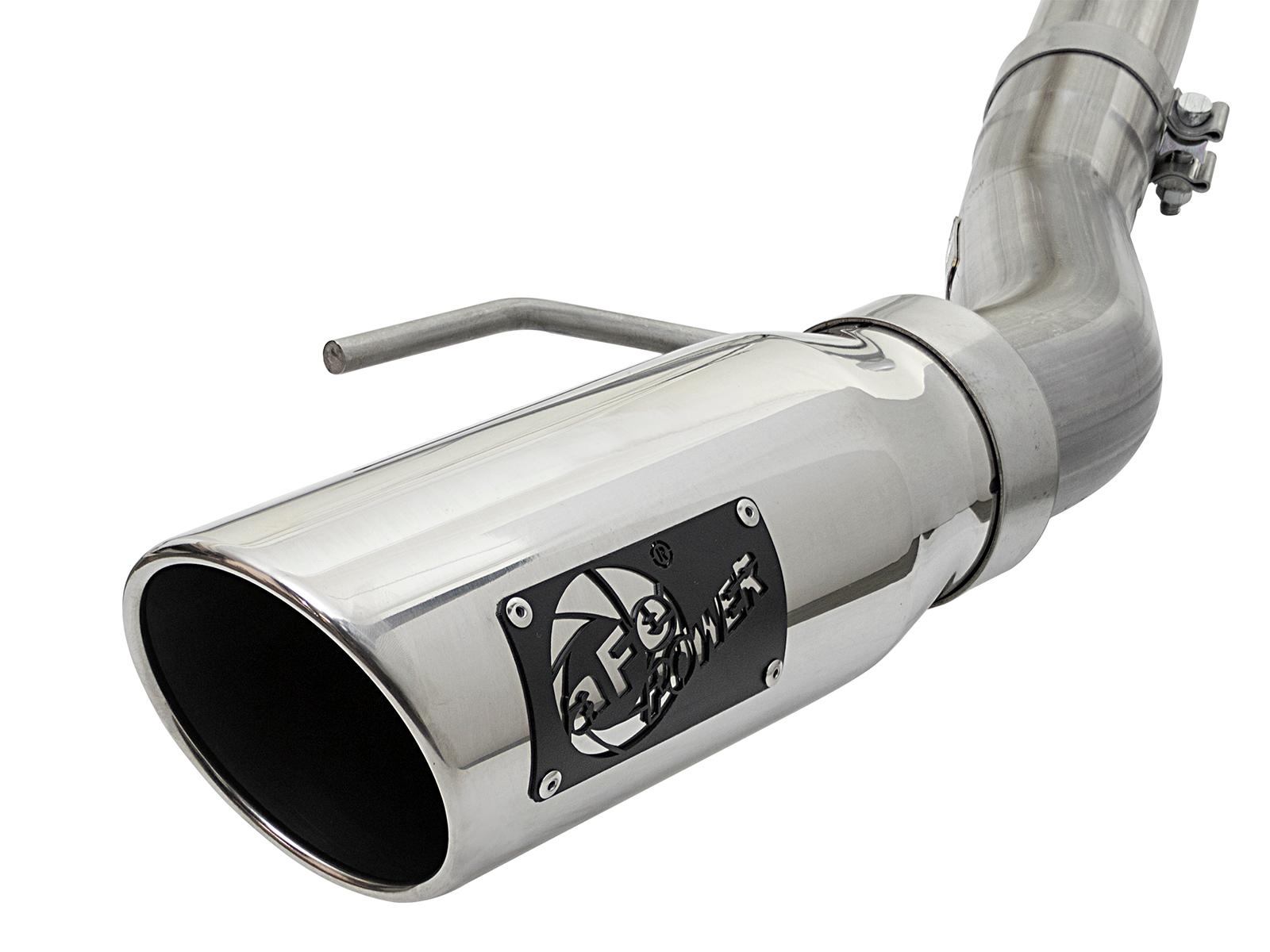 AFE MACH Force-Xp 3 IN 409 Stainless Steel Cat-Back Exhaust System w/Polished Tip (2017-2020 F-150) - 49-43045-P