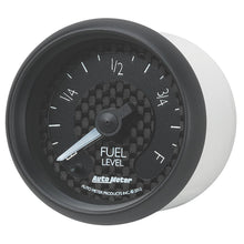 Auto Meter 2-1/16" FUEL LEVEL, PROGRAMMABLE 0-280 Ω, GT Series - 8010