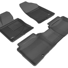 3D MAXpider 2011-2015 Kia Optima Kagu 1st & 2nd Row Floormats - Black