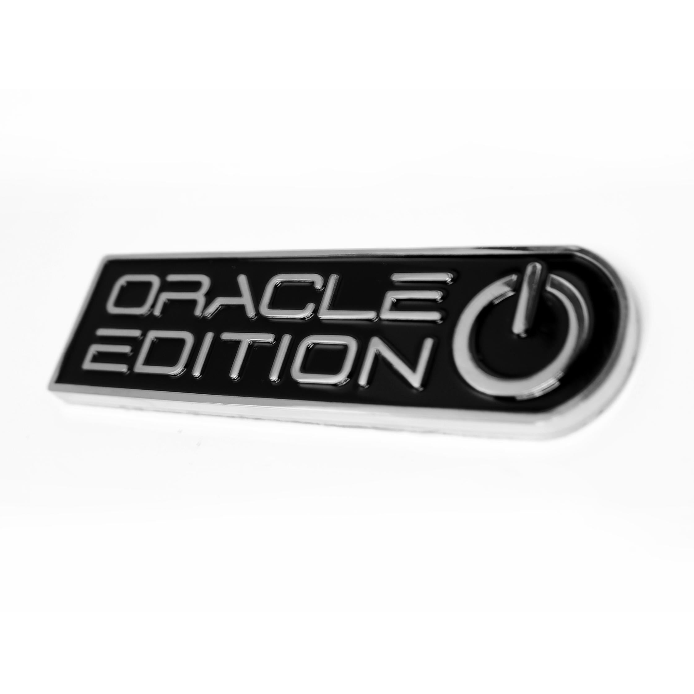 Oracle Lighting Edition Badge, Left/Driver, Black/White - 8030-504