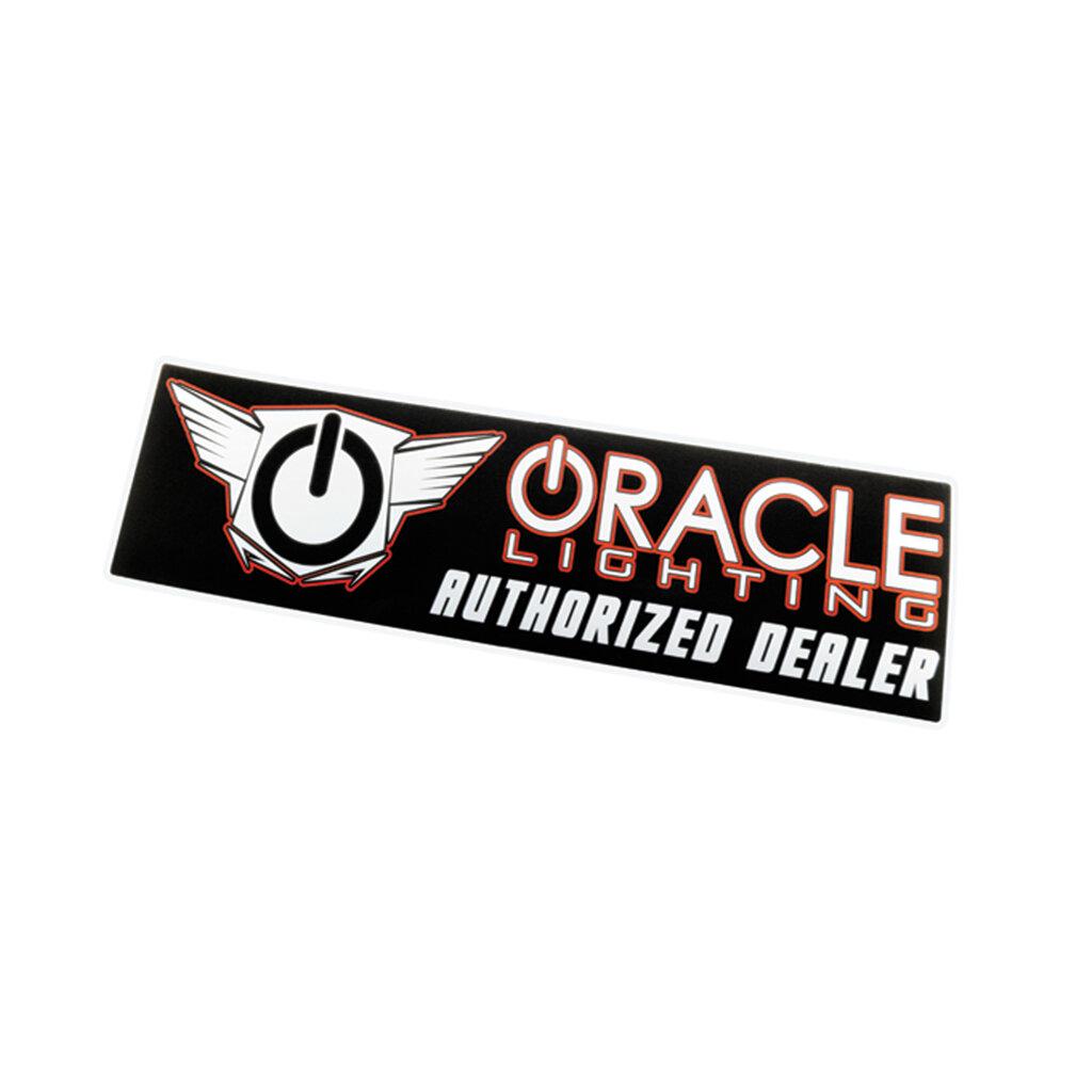 Oracle Lighting Authorized Dealer Bumper Sticker, Black/Orange - 8034-504