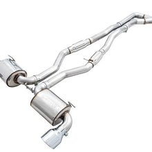 AWE Resonated Touring Edition for A90 Supra - 5" Chrome Tips - 3015-32118