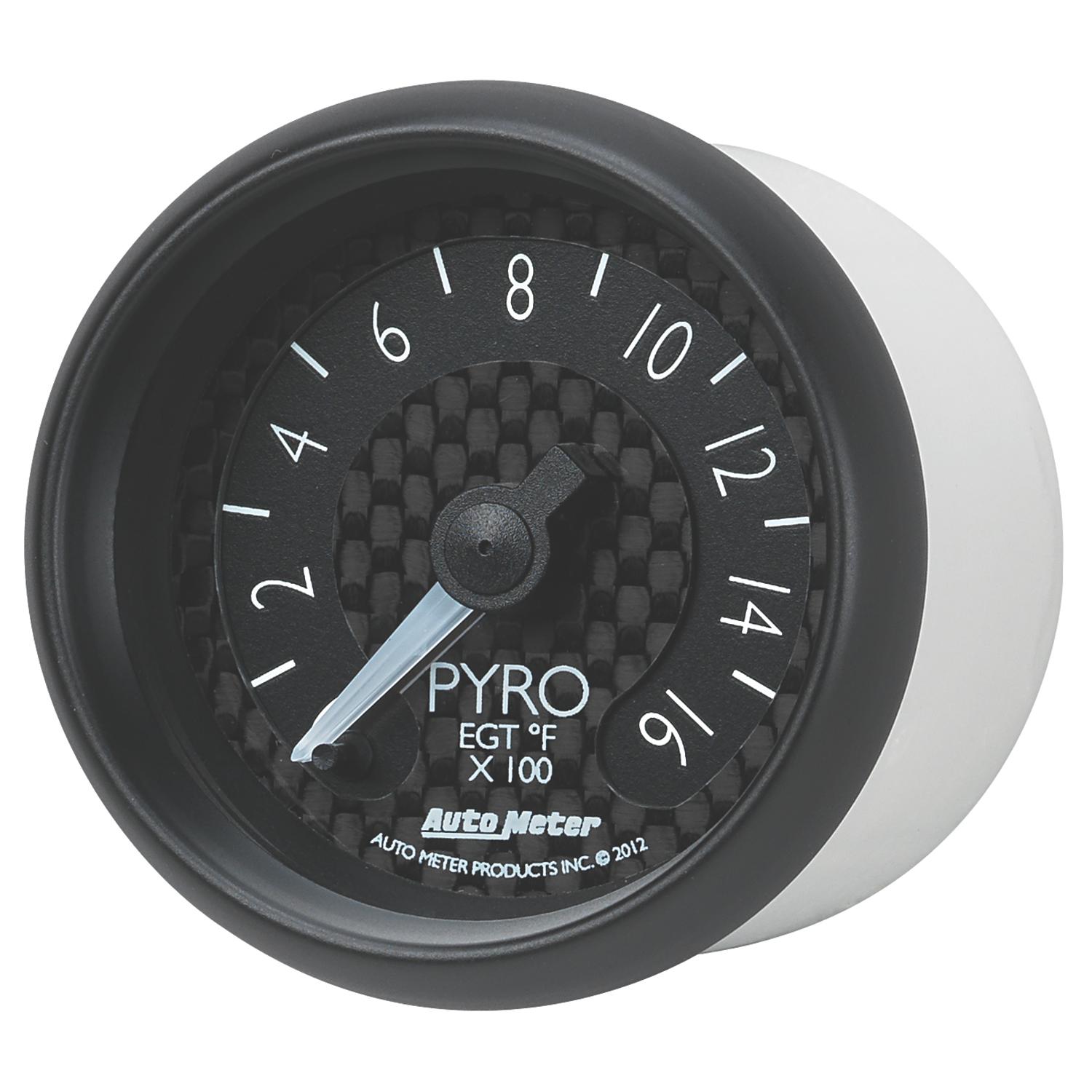 Auto Meter 2-1/16" PYROMETER, 0-1600 °F, GT - 8044