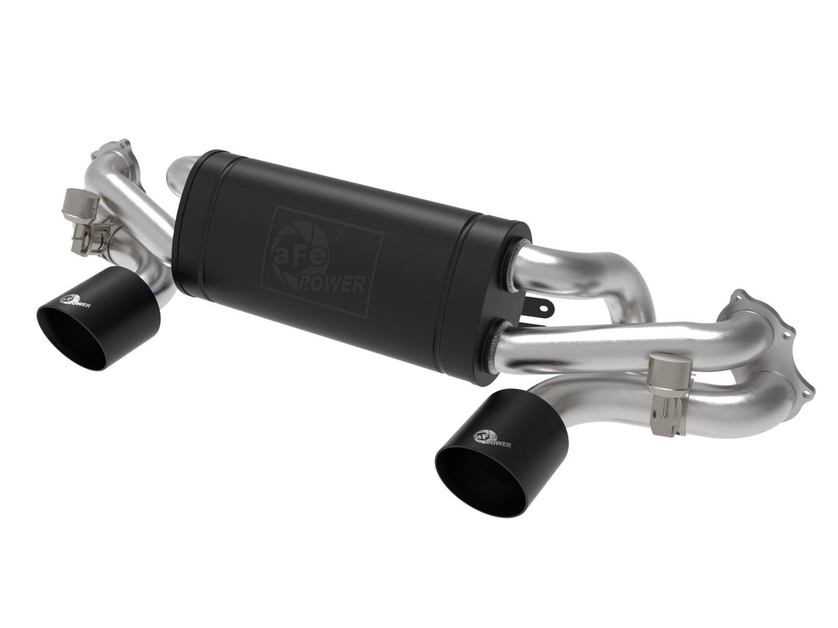 aFe MACh Force-Xp 2.25" to 2.5" 304 Stainless Steel Cat-Back Exhaust System (2020-2022 Porsche Cayman GT4) - 49-36443-B