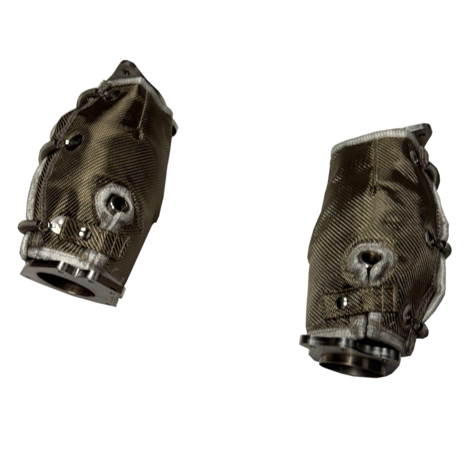 Kooks OEM x 3" Ultra-Green Catted Connections w/ Blankets (2023+ Chevrolet C8 Z06) - 218133BK