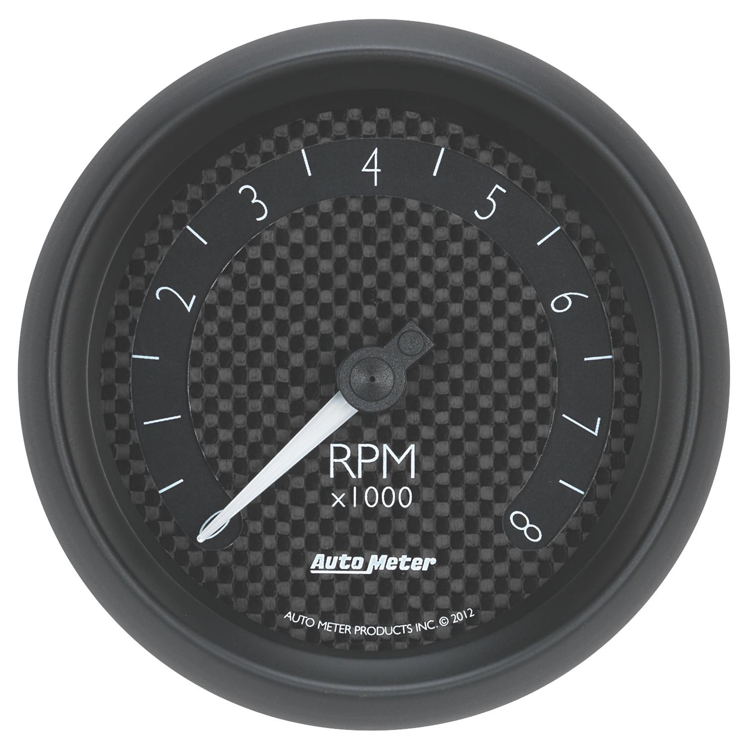 Auto Meter 3-3/8" IN-DASH TACHOMETER, 0-8,000 RPM, GT - 8097