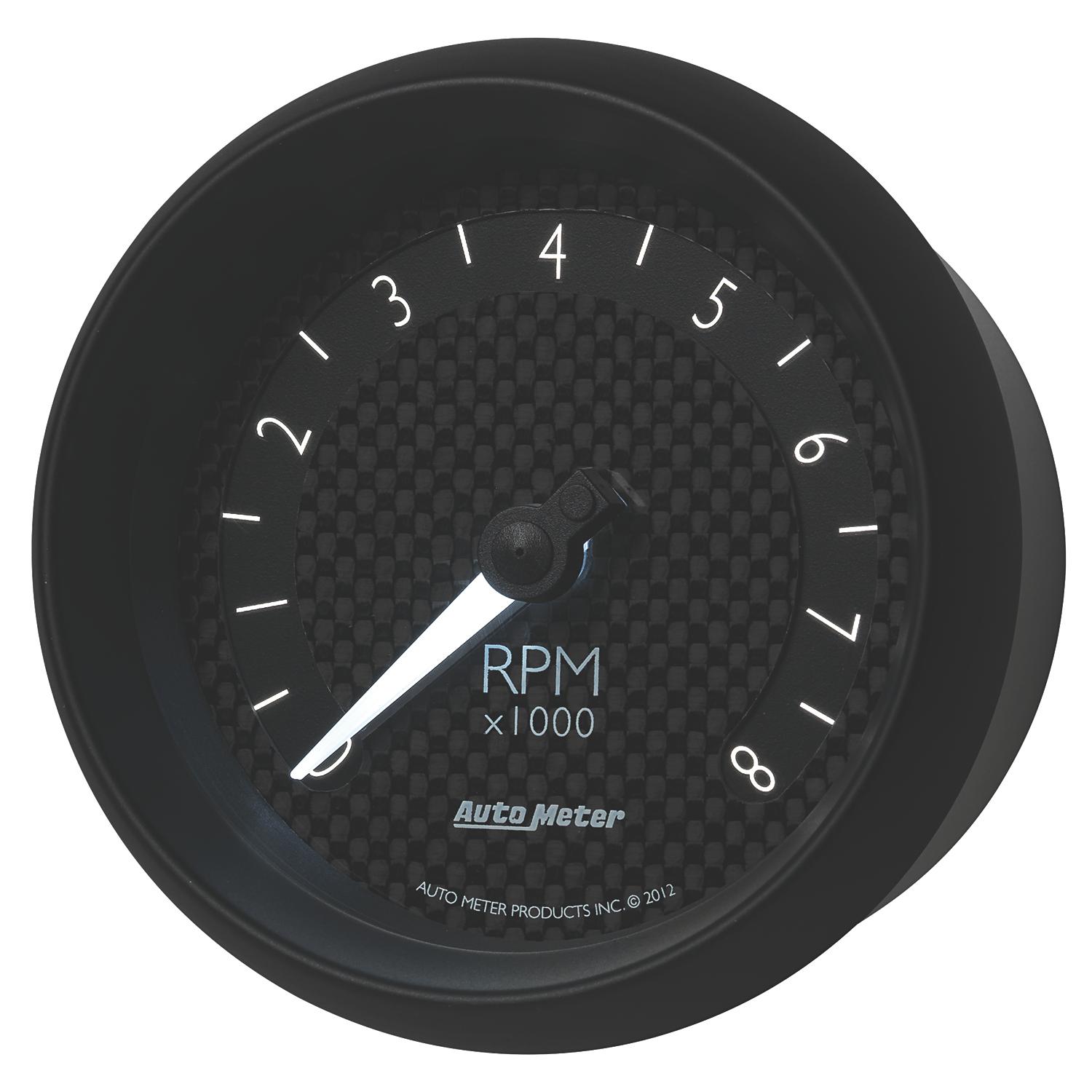 Auto Meter 3-3/8" IN-DASH TACHOMETER, 0-8,000 RPM, GT - 8097
